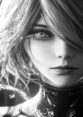 Monochrome Portrait of a Woman