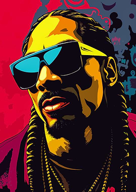 Snoop Dogg Pop Art Portrait
