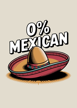 0% Mexican Sombrero Cinco De Mayo