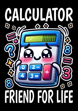 Cute Calculator Math Lover