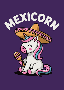 Mexicorn Mexican Unicorn Pun