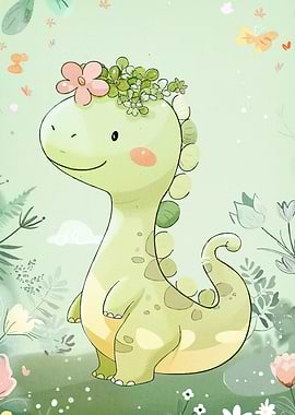 Dinosaur Flower Crown