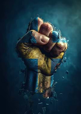 Swedish Flag Fist