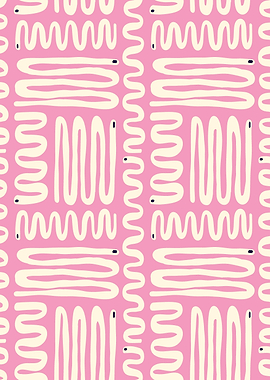 Pink Snake Pattern