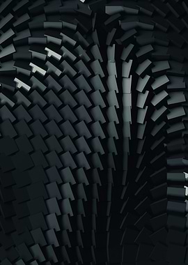 Abstract Dark Geometric Pattern