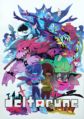 Deltarune' Poster, picture, metal print, paint by Japan Cat