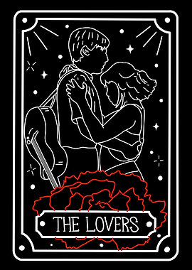 The Lovers Tarot Card Illustration Hadestown