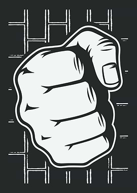 Pointing Fist Graphic