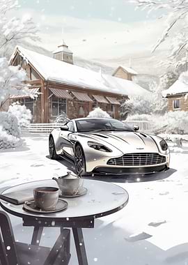 Aston Martin in Winter