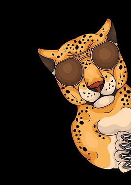 Leopard With Sunglasses Leopard Gifts Leopard