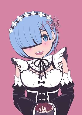 Rem from Re:Zero Anime Illustration