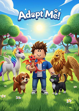 Adopt Me! Game Poster