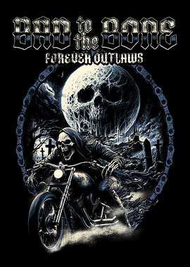 Bad to the Bone Motorcycle Rider