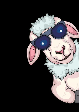 Sheep With Sunglasses Sheep Lover Kids Sheep