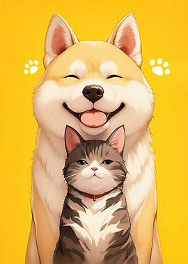 Happy Dog Cat