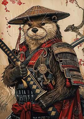 Otter Samurai Warrior