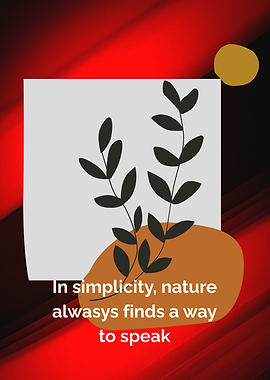 Nature Speaks in Simplicity