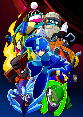 Mega Man and Robot Masters Artwork
