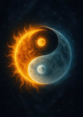 Yin Yang Sun and Moon