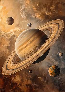 Saturn in the Cosmic Drift