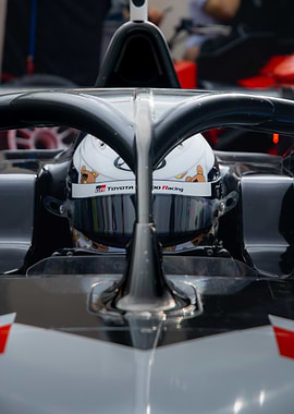 Front View of Racing Car