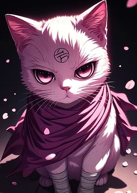 Anime Cat Symbol and Scarf