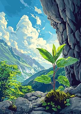 Mountain Sprout Landscape