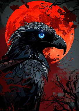 Raven Red Moon