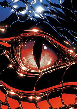 Chrome Dragon Eye Close-Up