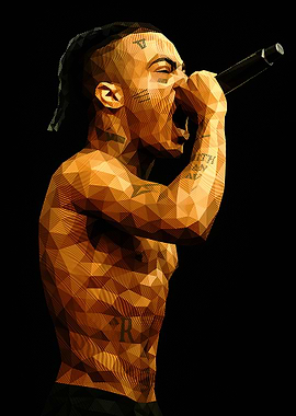 XXXTentacion Polygon Art