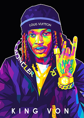 King Von Pop Art Portrait