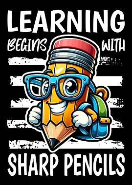 Back to School Pencil Learning Begins