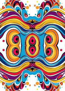 Colorful Abstract Symmetrical Pattern