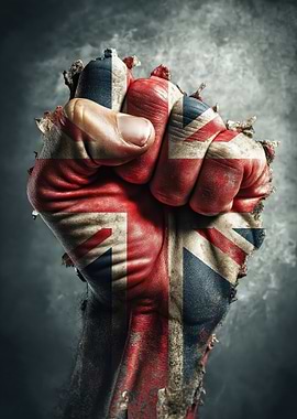 United Kingdom Flag Fist