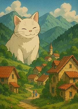 Giant Cat Overlooking
