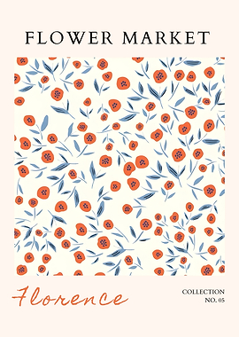 Florence Flower Market Art Print