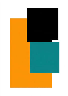 Abstract Color Block Composition
