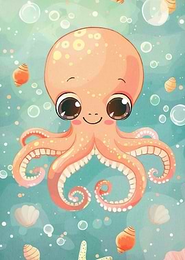Octopus Ocean Scene