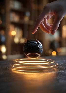Levitating Sphere with Finger Touch