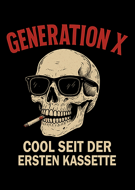 Generation X Skull with Cigarette