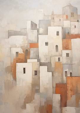 Mediterranean Village Art