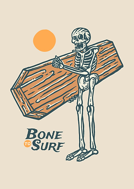 Bone to Surf Skeleton Surfer