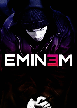 Eminem Rap Black and with