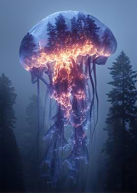 Majestic Forest Jellyfish