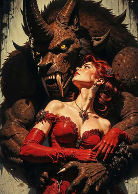 Crimson Embrace: A Dark Fantasy Romance with the Horned Beast