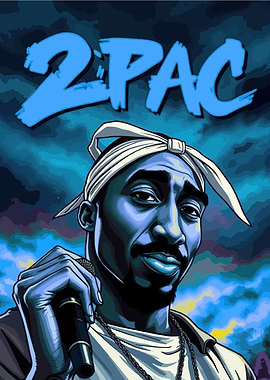 2Pac Portrait Art