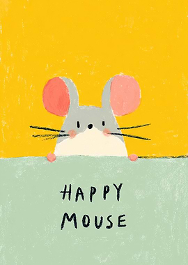 Happy Mouse Illustration