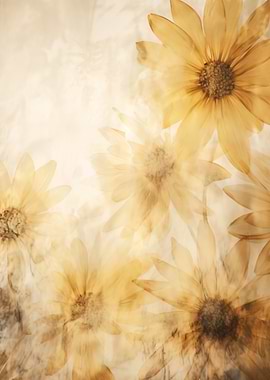 Floral Daisies Background