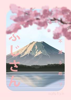 Japanese Mt Fuji (Mount Fuji) Poster