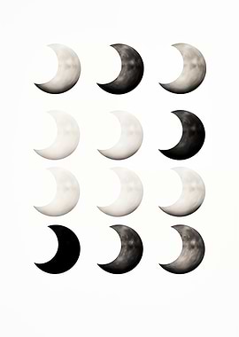 Moon Phases Grid